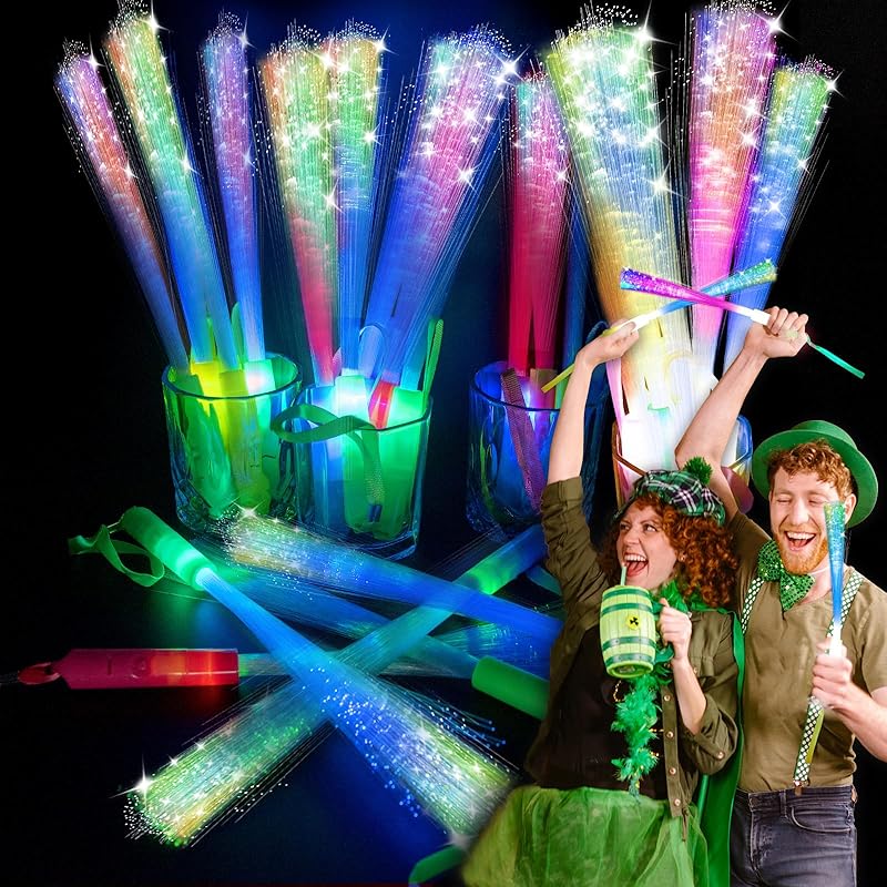 28 PCS Glow Fiber Wands Sticks, Halloween Glow Sticks, LED Light Wands, Glow in The Dark Party Supplies, Fiber Optic Wands, LED Flashing Sticks, Fiber Optic Light Wand Stick for Party 28 PCS Glow Fiber Wands Sticks, Halloween Glow Sticks, LED Light Wands, Glow in The Dark Party Supplies, Fiber Optic Wands, LED Flashing Sticks, Fiber Optic Light Wand Stick for Party