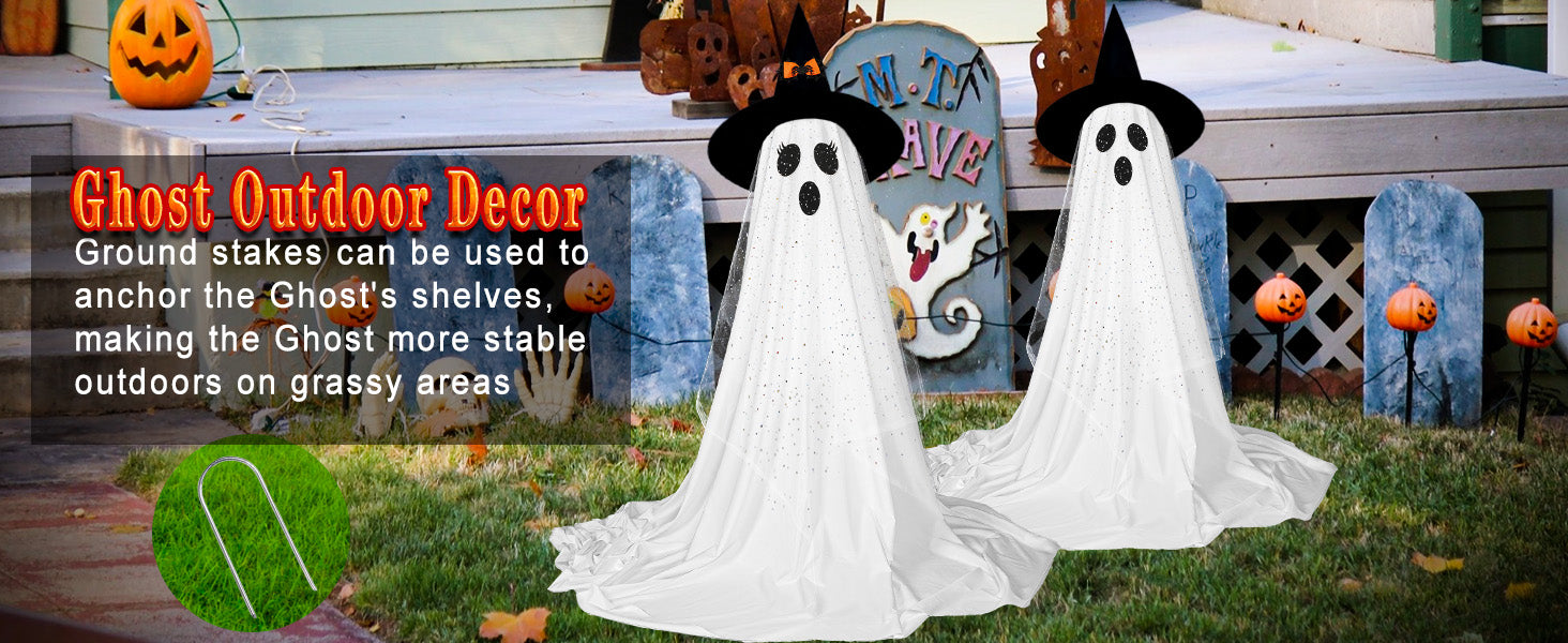 2Packs Halloween Decorations Outdoor,Halloweens Party Decoration Indoor,Spooky Ghost with Remote Control String Lights,Halloween-Ghost Lights for Porches Yards Gardens Lawn 2Packs Halloween Decorations Outdoor,Halloweens Party Decoration Indoor,Spooky Ghost with Remote Control String Lights,Halloween-Ghost Lights for Porches Yards Gardens Lawn