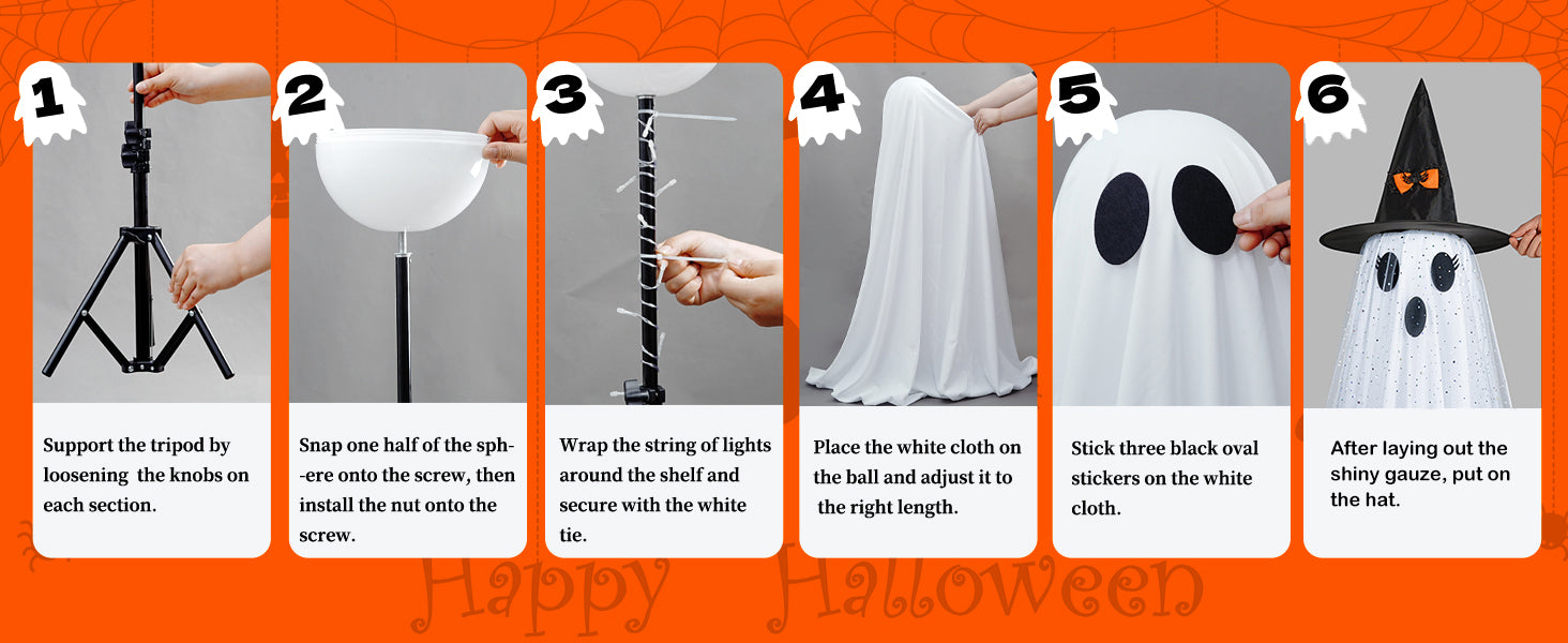 2Packs Halloween Decorations Outdoor,Halloweens Party Decoration Indoor,Spooky Ghost with Remote Control String Lights,Halloween-Ghost Lights for Porches Yards Gardens Lawn 2Packs Halloween Decorations Outdoor,Halloweens Party Decoration Indoor,Spooky Ghost with Remote Control String Lights,Halloween-Ghost Lights for Porches Yards Gardens Lawn