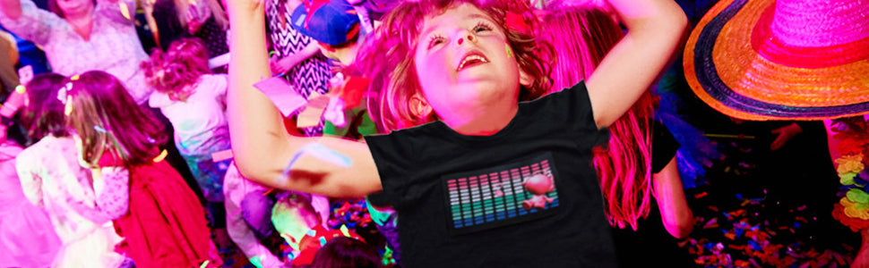 LED Flashing Shirt Sound Activated Black T Shirt Boys for Birthday Halloween Christmas HOLLY MS - LED Flashing Shirt Sound Activated Black T Shirt Boys for Birthday Halloween Christmas - Black-elf / 2-3T - Activated, Birthday, Black, Boys, Christmas, Flashing, for, Halloween, LED, Shirt, Sound - Black sound-activated LED flashing shirt for boys with colorful lights, perfect personalized party favor and birthday party.